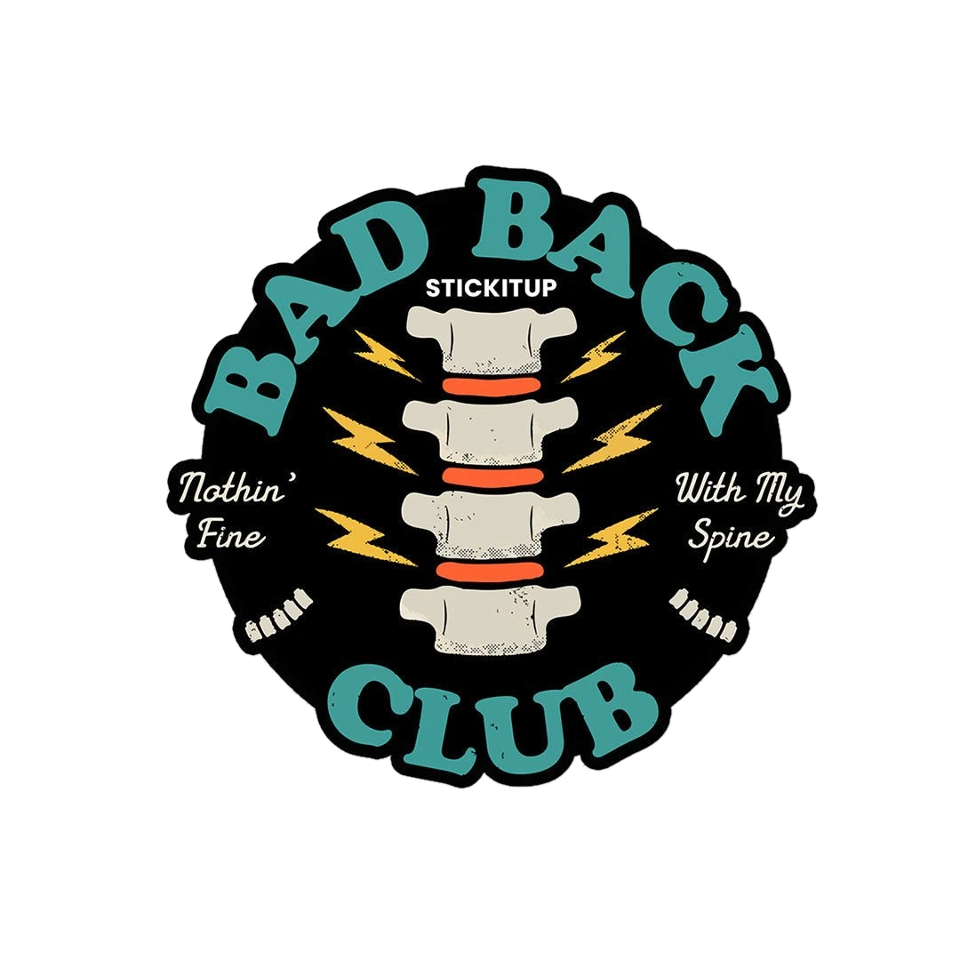Bad Back Club Sticker